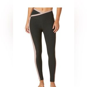 Beyond Yoga Women's Spacedye On Block High Waisted Midi Leggings